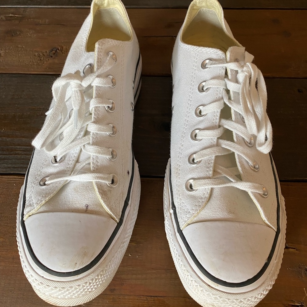 White Platform Converse Women’s Size 9.5